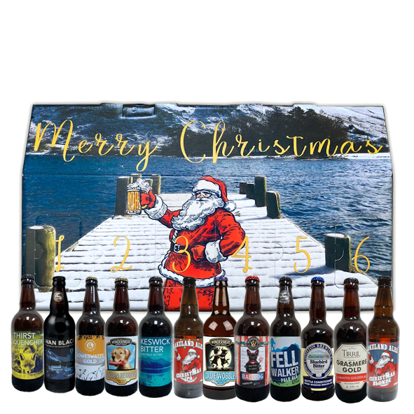 12 Mixed Beers from Lakeland Ales in Christmas Box